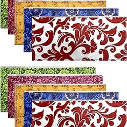 10 Pieces Mesh Waterproof Zippered Pencil Pen Stationary Case Travel Document Holder Bag Cheque Book Holder Bag Cosmetics Pouch (Pack 0f 10, 23.5cm X 11cm)-image-29