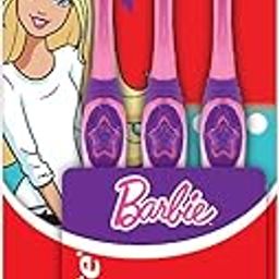 Colgate Kids Barbie Toothbrush, Extra Soft with Tongue Cleaner (Pack of 3) Kid Manual Multicolor-picture-11