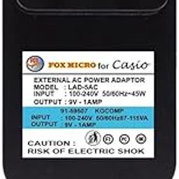 Power Adapter Compatible with Csio Keyboards SA-46 SA-47 SA76 SA-77 SA-78 LK-120 LK-125 LK-127 LK-160 LK-165 LK-240 LK-247 LK-280 CTK-240 CTK-245 CTK-1100 CTK-1150 CTK-1200-image-97