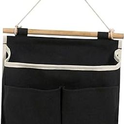 HEAVENGLOW Wall Mount Practical Storage Bag 3 Pockets Multifunction for Bathroom Home Decor Black-image-33