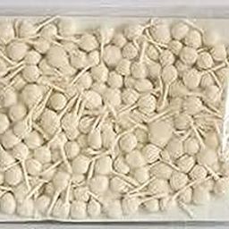 On Blow Pure Cotton Round Wicks Diya Batti/Phool Batti for Pooja Aarti Off-White Color (Pack of 150)-image-19