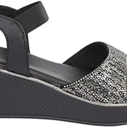 Women's Stylish Ankle Strap Wedge Sandals | Lightweight Party and Casual Footwear-image-1