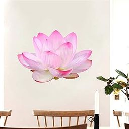 Rawpockets Decals ' Divine Lotus Flower ' Medium Size Acrylic Wall Sticker (Wall Coverage Area - Height 45 cms X Width 60 cms)(Pack of 1)-image-9