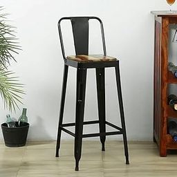FURNWEAVE Bar Chairs for Home | Bar Stool Metal | Cafe Chair | Pub Stool | Bar Furniture | High Chair | Kitchen Counter Stool Chair | Iron Bar Stool | Set of 2-image-64