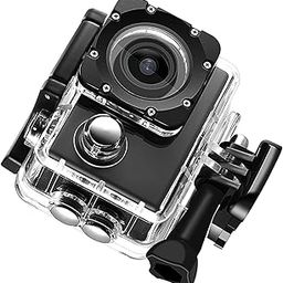 Yosoo K1080HD 12MP Underwater Waterproof Action Camera HD Screen for Outdoor Sports Diving Cycling Motorcycle Skiing (Black)-image-93