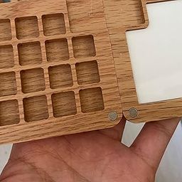 THE STYLE SUTRA Travel Paint Tray Painting Art Supplies Oil Paint for Kids or Students Oak 15 Grids-picture-31