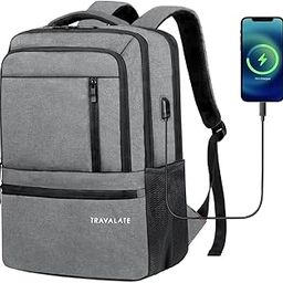 24L Laptop Backpack with USB Charging Port for Travel, Office, Collage, Business Bag, Gift for Men-image-36