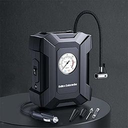 BELLOX ENTERPRISE Heavy Duty Electric Car Air Compressor Pump Portable Tyre Inflator for Car Built-in LED Light, Trucks, Bus, Auto & Van Single Cylinder High Pressure 150 PSI Pump, Multicolor-picture-32