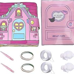 2 Pack Quiet Book, DIY Activity Book, Educational Activity Set, Travel-Friendly Learning Toy for Kids Ages 2-4 Years, Includes Cartoon characters and Toy House Themes-image-32