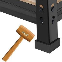 JD FRESH Hammer/Adjustable Boltless Metal Shelving/Heavy Duty Metal Storage Rack with Wooden Planks for Home, Garage, Office & Shop/Utility Display Rack-image-34
