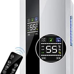 Ubervia Electric Mini Dehumidifier Moisture Absorber Indoor Dehumidifier Basement Moisture Filter Coolers Drying Machine Absorber Mute Remote Control Timing External Water Pipe-image-1