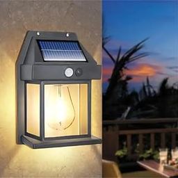 KAVANA Solar Wall lamp Lights for Outdoor,Motion Sensor lamp,Home, Garden with Panel Waterproof Outdoor lamp for Garden, Patio, Yard- Multi Color-24