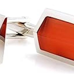 Sexy and I know it: Cat's Eye Stone (Orange) Cufflinks for Men-56