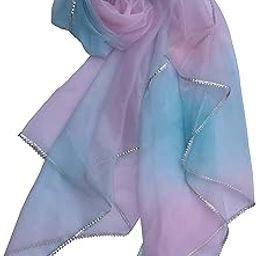 Women's Tie Dye Organza Dupatta-image-8
