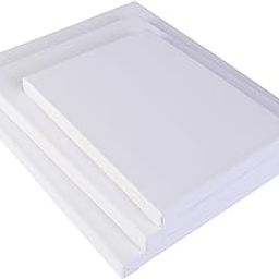 Amazon Brand – Umi Cotton Pre Stretched Canvas with Wooden Frame White (3pc Pre Stretched Canvas 6x8, 8x10 & 10x12 Inches)-14
