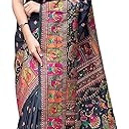 Women's Kanjivaram Pure Soft Silk Saree With Unstitched Blouse Piece-image-55