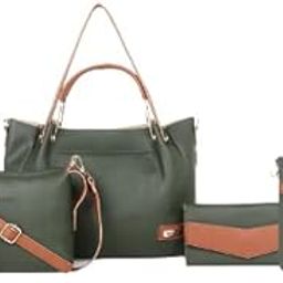 Handbag For Women And Girls COMBO SET OF 5 Shoulder Bag for women College bag for Girls Slingbag for ladies (RVK-1002)-image-83
