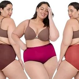 Women's High Waist Hipsters Panties Set | Comfortable Full Coverage Panties| Multicolor|Pack of 3-picture-19