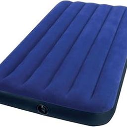Intex Vinyl Air Lock Single Inflatable Bed (Blue)-25
