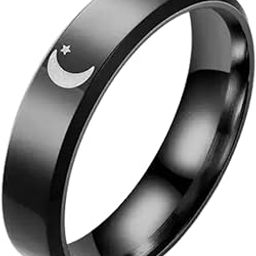 Anti Tarnish Moon Signet Stainless Steel Finger Ring for Men | Stylish Durable Jewellery Accessories | Rings for Man | Minimal Jewelry | Birthday Gift for Boys (Size - 9)-image-92