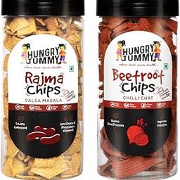 HUNGRY TUMMY Rajma Chips and Beetroot Chips, Salsa Masala and Chilli Chat Flavour, 150g Each, 2 Packs, Gluten-Free-image-98