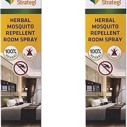 Herbal Strategi Mosquito Repellent Room Spray - 100ml (Pack of 2) | Effective against mosquitoes causing Dengue Zika Chikungunya | 100% Herbal and Chemical free | Baby and Pet safe | Ayush certified-20