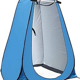 Inditradition Full Privacy Portable Cloth Changing Tent for Camping, Picnic, Outdoor Shoot (190 cm, Blue with Silver Coat Inside)-image-5