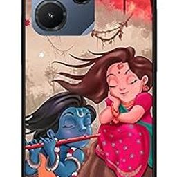 NDCOM for Infinix Hot 30i Back Cover Infinix Hot 30 i Back Cover | Stylish Protection Infinix Hot 30i Cover | Lord Krishna with His Flute Printed Metal Case-picture-31