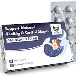 Black mirror MELATONIN 10MG for HEALTHY NATURAL & RESTFUL SLEEP SUPPORT chewable tablets (15 TABLETS)-image-44