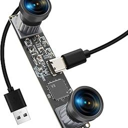 MMlove Monochrome USB Stereo Camera Module with Synchronous Dual Lens and Global Shutter,800P 120fps Wide Angle High Speed 3D Webcam, for VR Face Recognition,PC/Laptop/Raspberry Pi-image-101