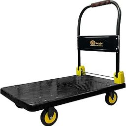 VOLTZ VZ-VHT 200kg Platform Trolley Plastic Platform Truck Moving Hand Trolley with 360 Degree Swivel Wheels for Easy Storage and Move Industrial, Warehouse, Office & Home use-image-27