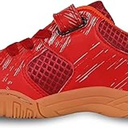 Nivia Appeal Kids Badminton Shoes | Non-Marking Court Shoes for Young Players | Red & Royal Blue-picture-31