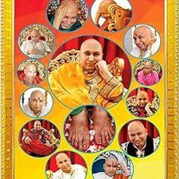 NOKKES Jai Guru Ji Swaroop Shukrana Guru Ji Golden 5X7 Inch Photo Frame_AQW16-image-0