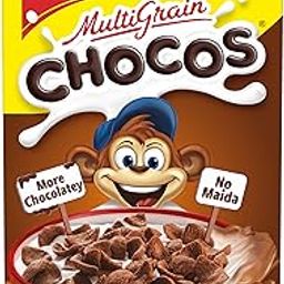Kellogg's New Multigrain Chocos, 675g | Multigrain Energy, More Chocolatey | No-Maida | Power of 5 nutrients Protein, Fibre, Iron, calcium, Vitamins | Kids Breakfast cereal-24