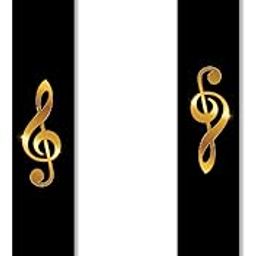 1 Pcs Music Notes Printed Lanyard Keychain Tag Holder Car Bikes Rider Boys Girls Holder (6 x 1 Inch)-38