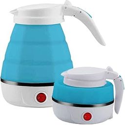 Boosty® Ultrathin Upgraded Food Grade Silicone Travel Folding Electric Kettle, Fast Boiling, Collapsible, Portable Electric Kettle, 600ml Boil Dry Protection, 100-240V Foldable Kettle (Multicolor)-picture-16