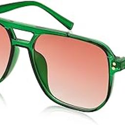 Retro Square Aviator Sunglasses Women Men 70s Vintage Trendy Plastic Frame Sun Glasses E1003-image-49