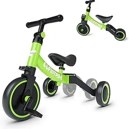 besrey Balance Bike, Light Weight Kids Tricycle,Toddler Bike, Ultimate 3-in-1 Design Baby Bike for 1-3 Years Old (Green)-image-8