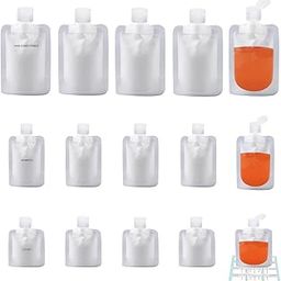 15 Pcs Travel Clear Pouches For Toiletries Travel Containers Tsa Approved Refillable Squeeze Pouch For Shampoo Conditioner Cosmetics (30Ml/50Ml/100Ml)-21