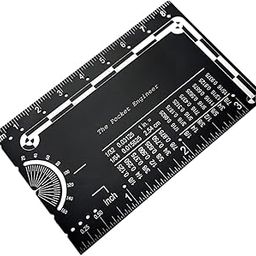 THE STYLE SUTRA Pocket Ruler Metric Tool Small Metal Ruler Scale for Industrial Geeks Techie Pocket Engineer-image-26