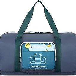 x Love Child by Masaba Packable Duffle Bag for Travel/Lightweight Polyester Foldable Duffel for Men & Women/Spacious Cabin Bag/Trendy Design/Multipurpose Use- Navy Blue-5