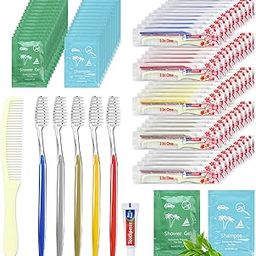 Homeless Hygiene Kits - Disposable Toothbrushes with Toothpaste and Individually Wrapped Comb for Homeless People - Basic Toiletries Sets-image-51