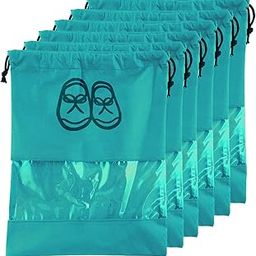 Non Woven Waterproof & Portable Drawstring Shoe Cover with Transparent Window,Pack of 6 (Blue)-image-16