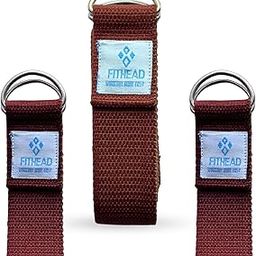 FitHead Yoga Stretch Belt/Strap | Best for Daily Stretching, Yoga, Pilates, Physical Therapy, Fitness | 8 Feet Premium Cotton Strech Band-image-4