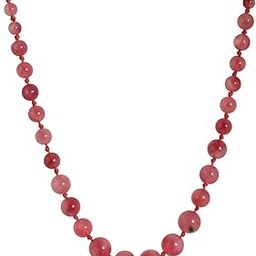 Designer Rani Pink Agate Onyx Stone Beads Necklace Single Line for Women and Girls-image-91