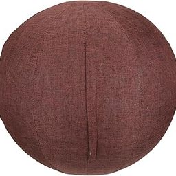 ATORSE Yoga Ball Cover Foldable Protective Ball Cover Anti Burst Ball Cover Coffee 55cm-image-34