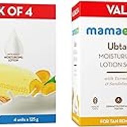 Mamaearth Ubtan Moisturizing Lotion Soap 125g x 8 (Pack of 8) | Removes Tan | Benefits of Lotion in a Soap | Gently Exfoliates & Deeply Cleanses |Nourishes Dry Skin |Non Drying |Grade 1 Soap-image-31