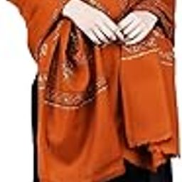 Women's Kashmiri Hand Embroidered Pure Wool Shawl-image-89