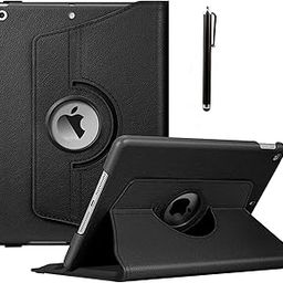 ProElite Cover for Apple iPad 10.2 Case Cover, 360 Rotatable Smart Flip Case Cover for Apple iPad 10.2 inch 9th/8th/7th Generation with Stylus Pen, Black-image-97