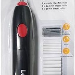 Levin 8306 Electric Eraser with 16 Refills, Battery Operated Eraser, Electric Eraser Kit for Artists, Art Pencils, Drawing, Sketching, Drafting-8